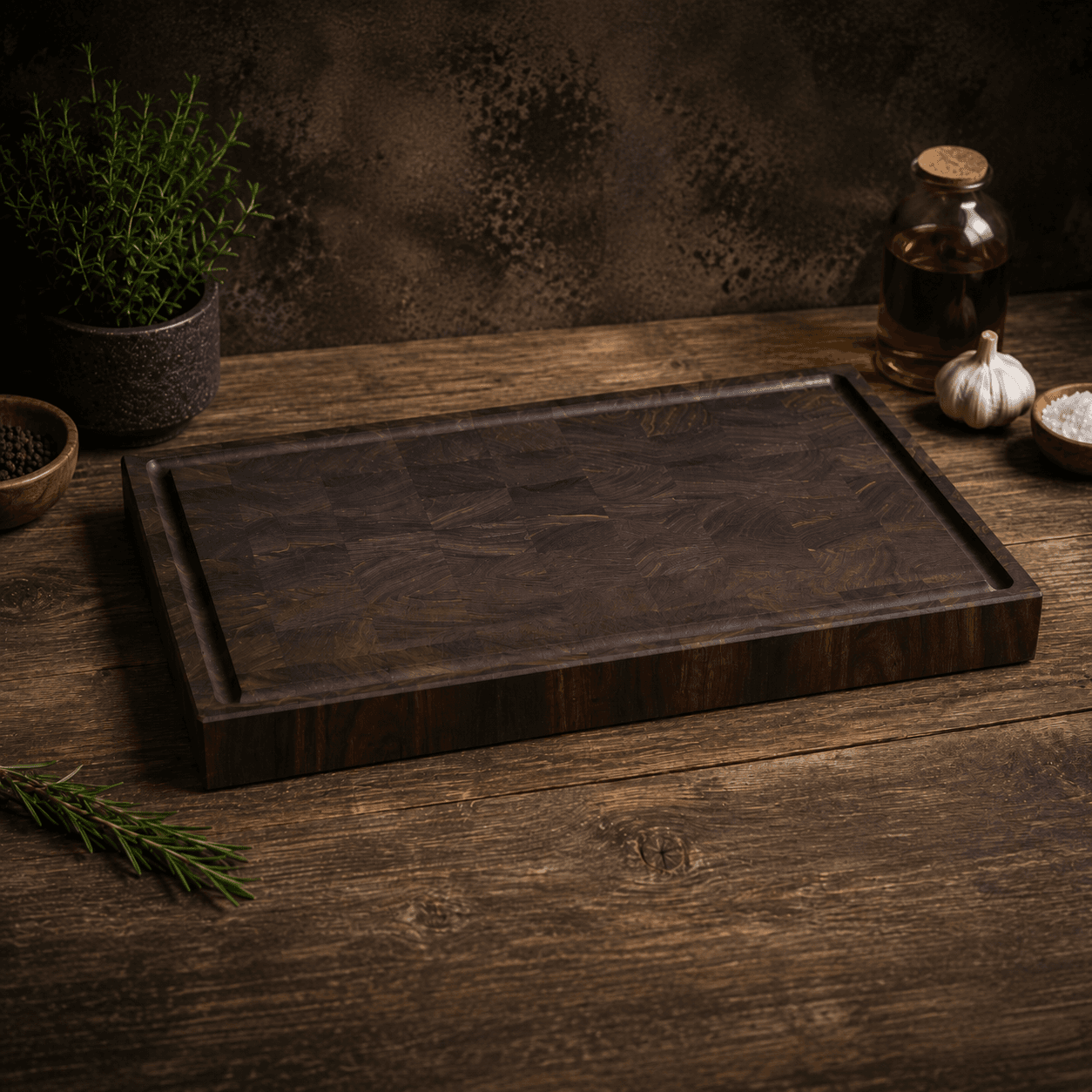 End-Grain Walnut Butcher Block